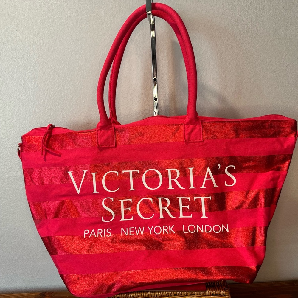 Victoria's Secret Bold Pink/Res Tote